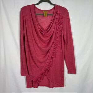 Wrangler, Wrap Light weave sweater, Size Small. Pink. In good used condition!
